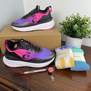 Clove Supercush Alto Sneakers Black / Purple / Pink Size 9 Healthcare Nursing
